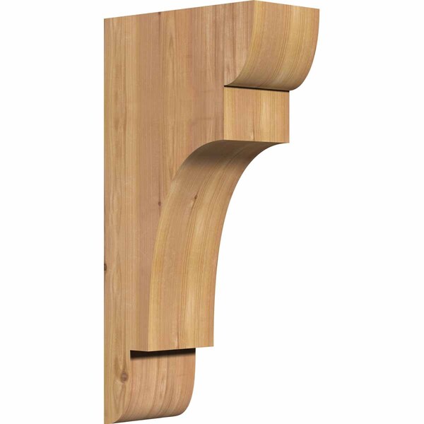 Ekena Millwork New Brighton Smooth Corbel, Western Red Cedar, 5 1/2"W x 12"D x 24"H COR06X12X24NEB00SWR - main